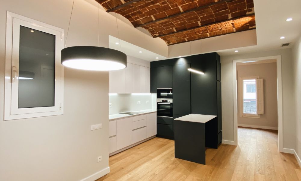 cocina americana cocina americana vista desde el salon.